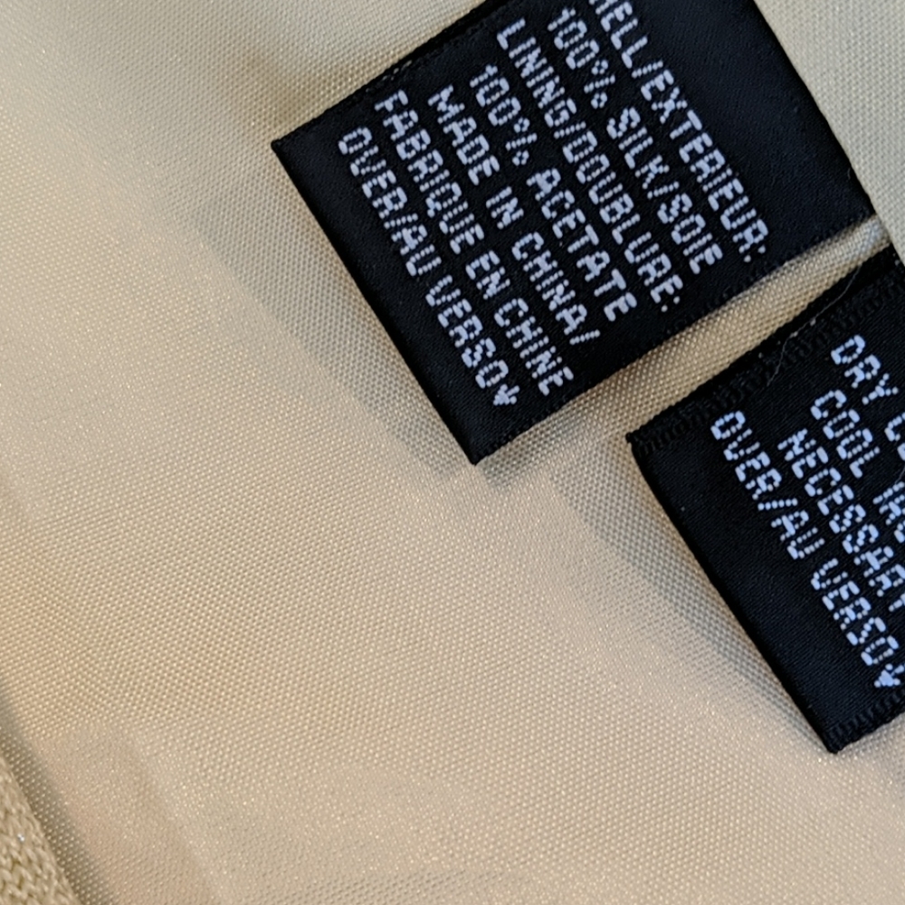 100% SILK DANA BUCHMAN jacket & shell - Picture 8 of 9